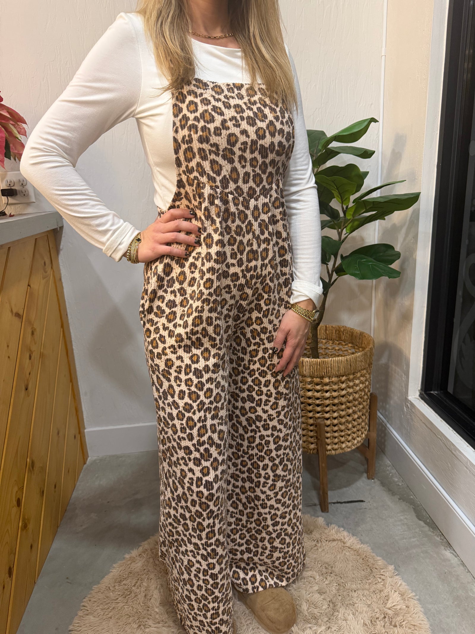 Leopard Lane Overalls