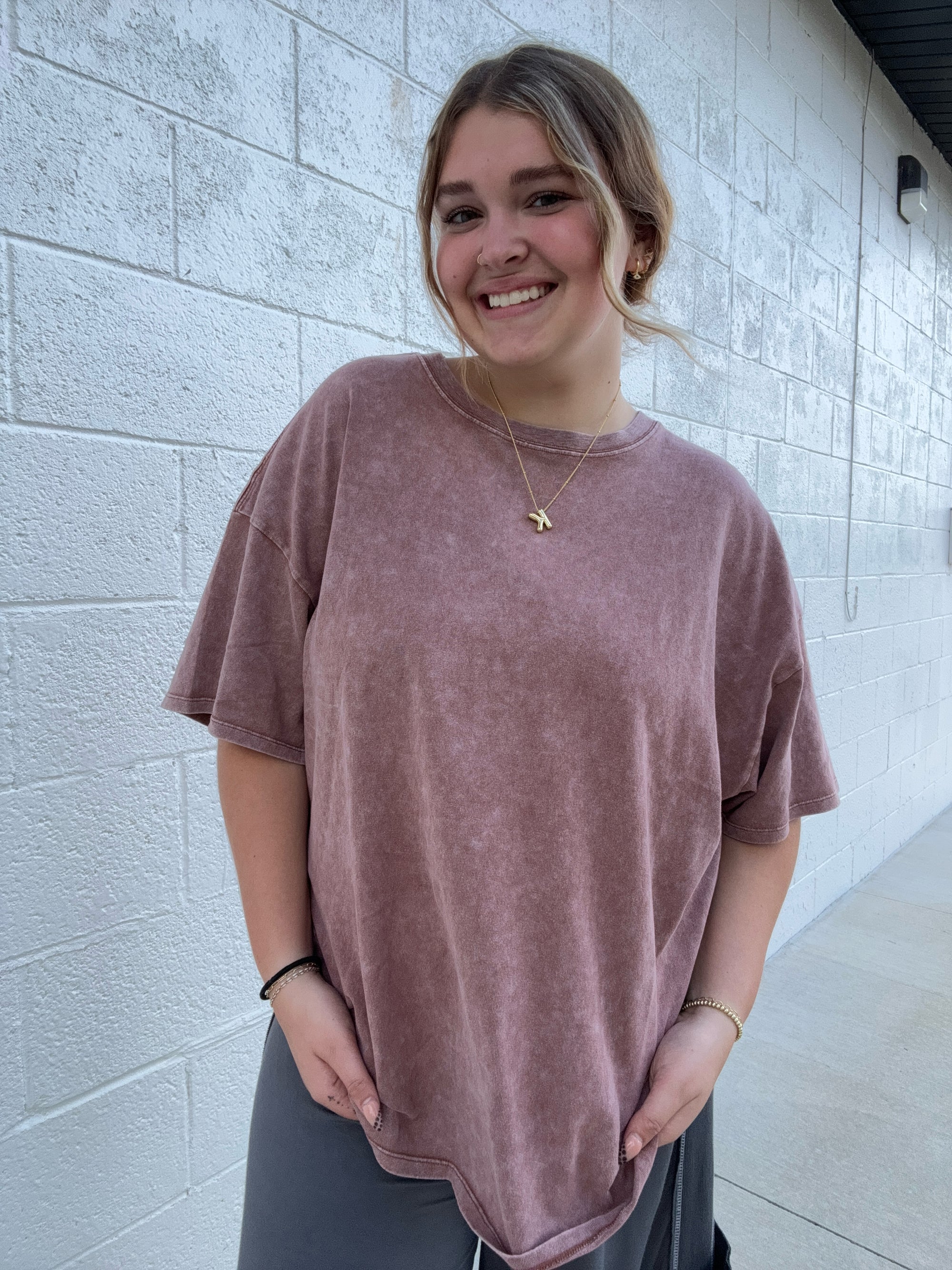 Brown Oversized Tee