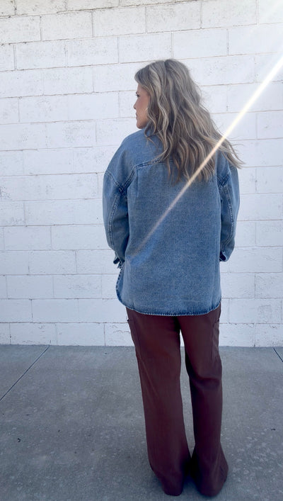 Denim and Done Shacket