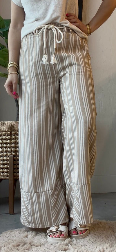 Soft Line Stripe Pants