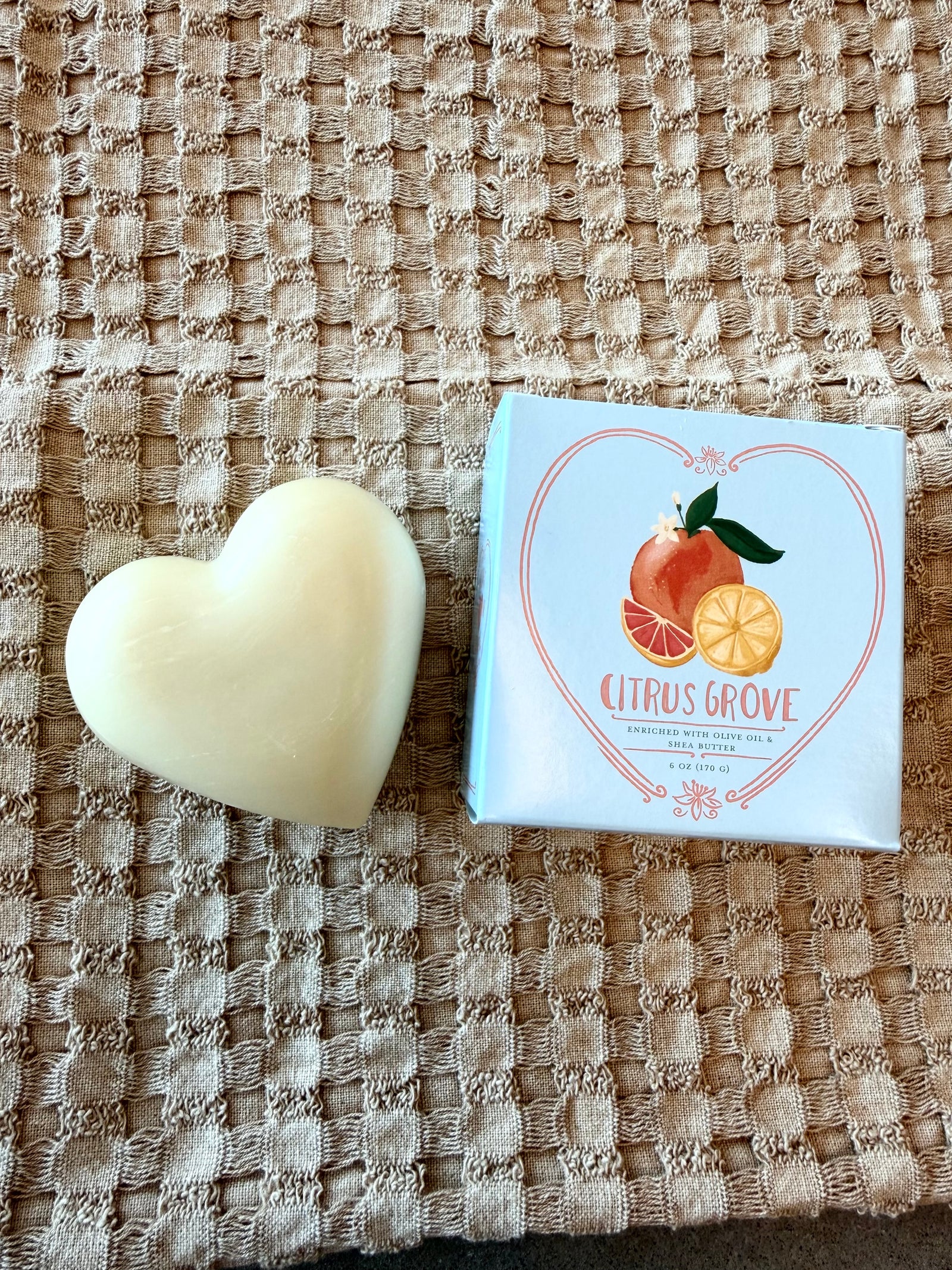 Citrus Grove Heart Soap