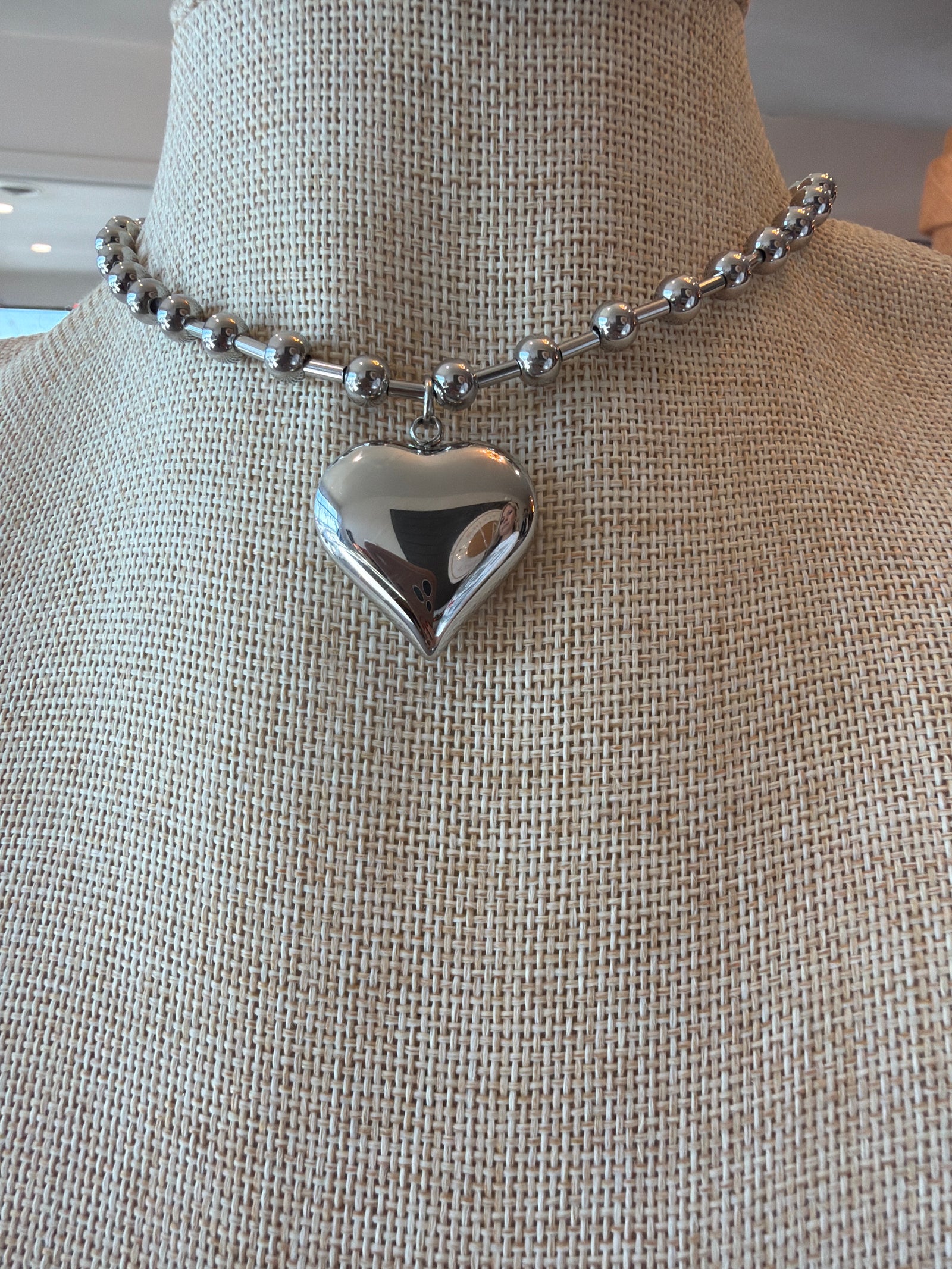 Paris Necklace-Silver Ball