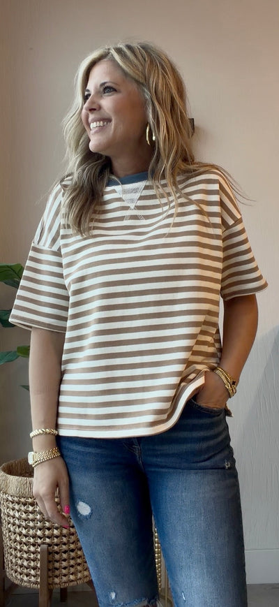 Current Stripe Tee