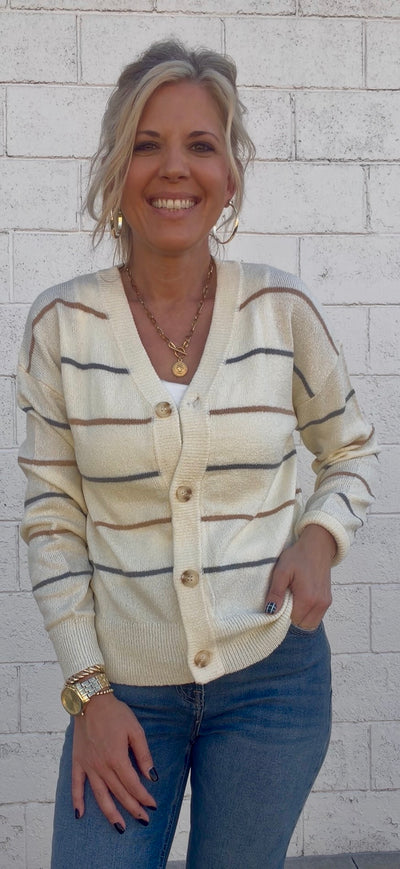 Ellison Stripe Cardigan