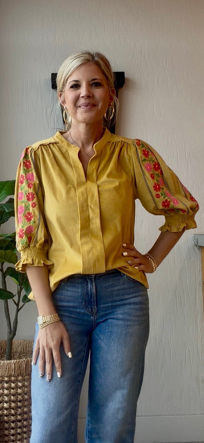 Marigold Meadow Top