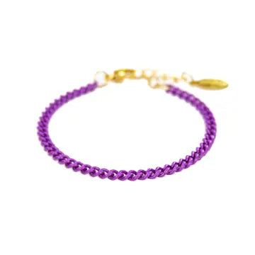 Purple Curb Bracelet