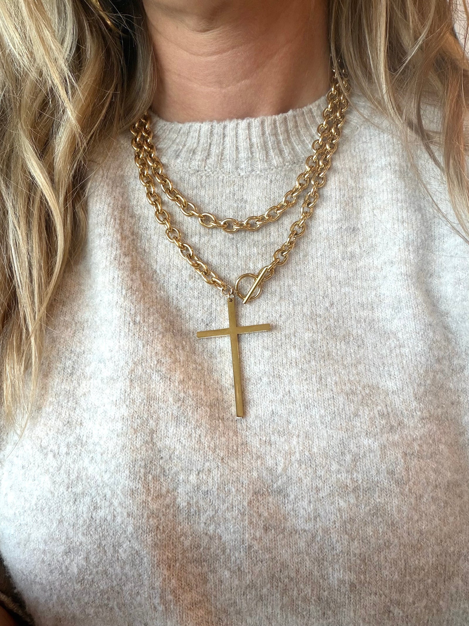 Wrap Cross Necklace