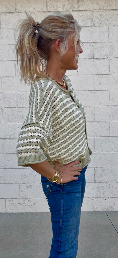 Mabel Striped Cardigan