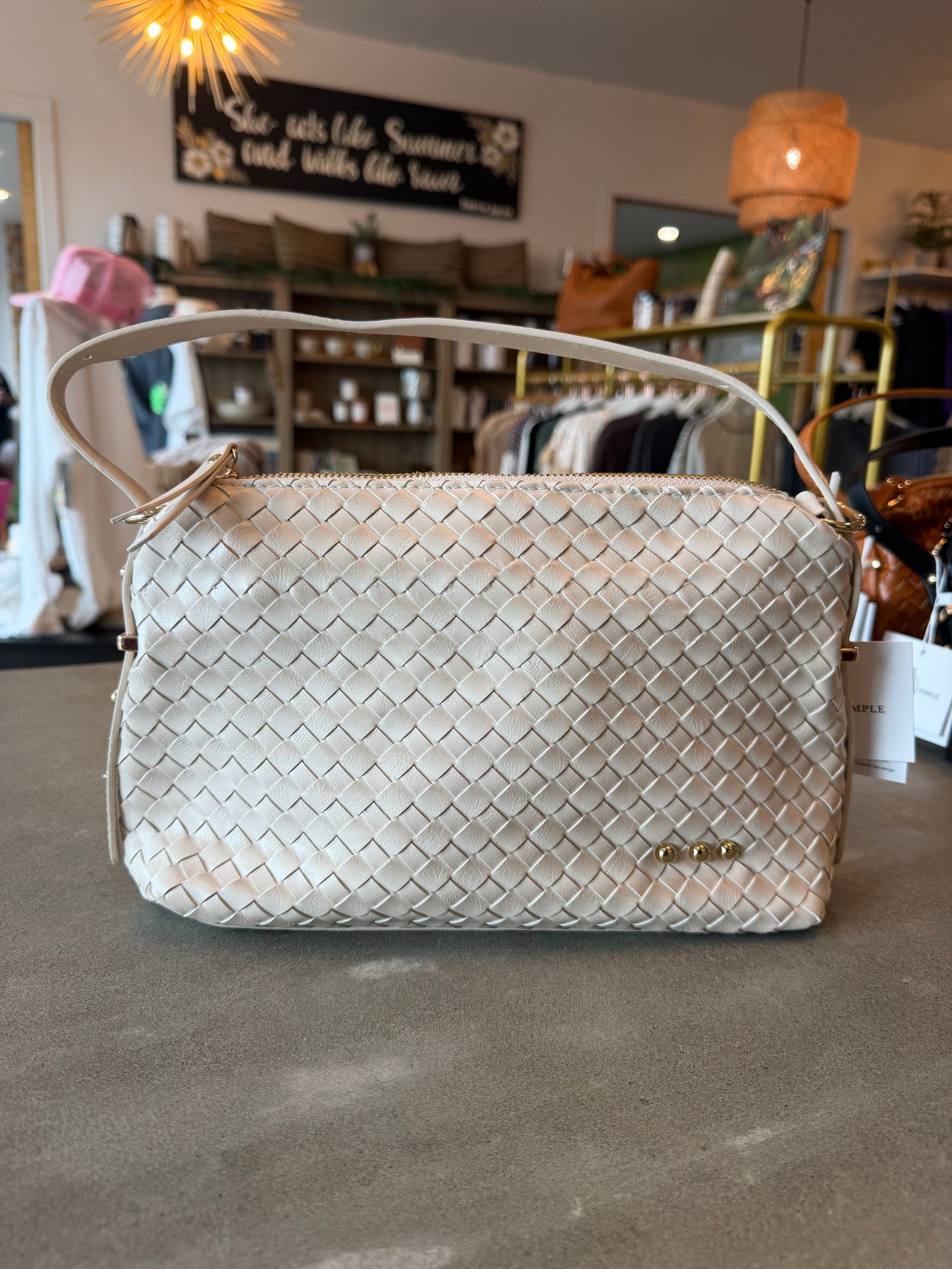 Harper Hobo Woven Shoulder Bag