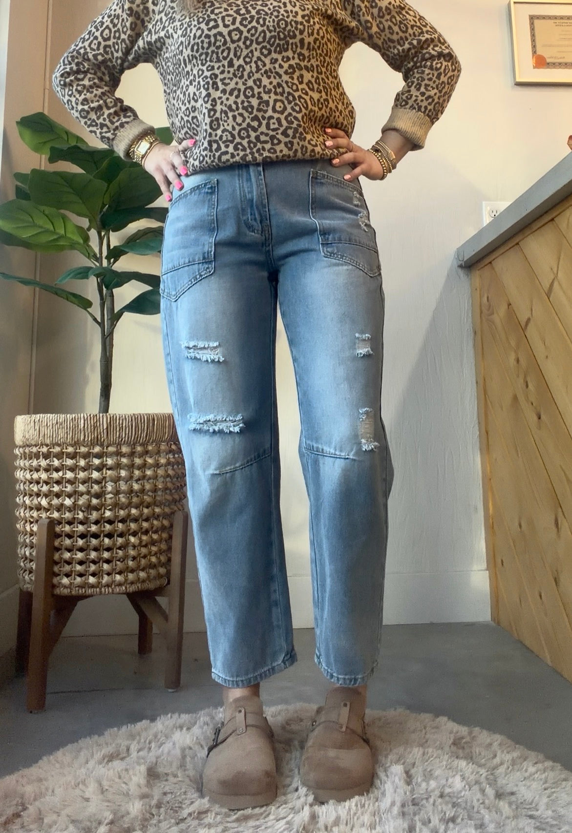 Easygoing Straight Leg Denim