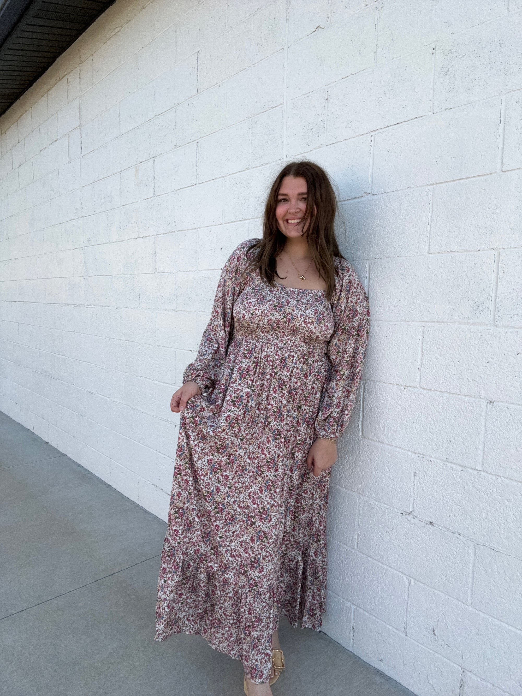 Sweetheart Floral Maxi Dress