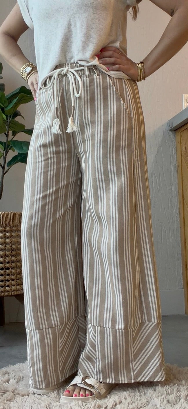 Soft Line Stripe Pants