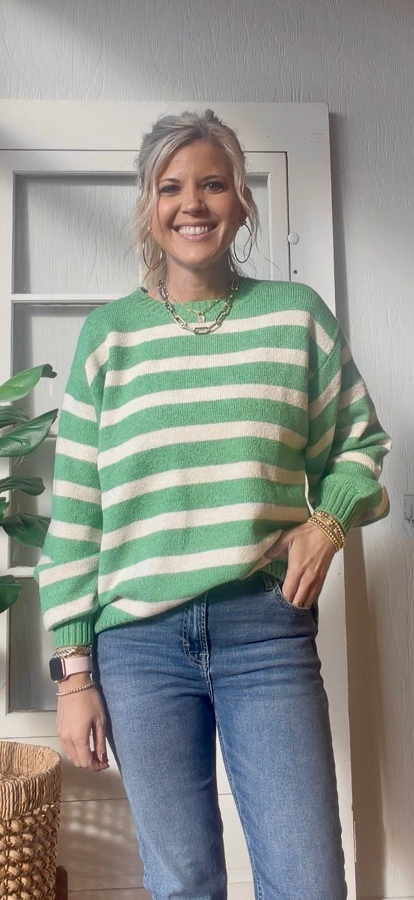 Clover Stripe Sweater