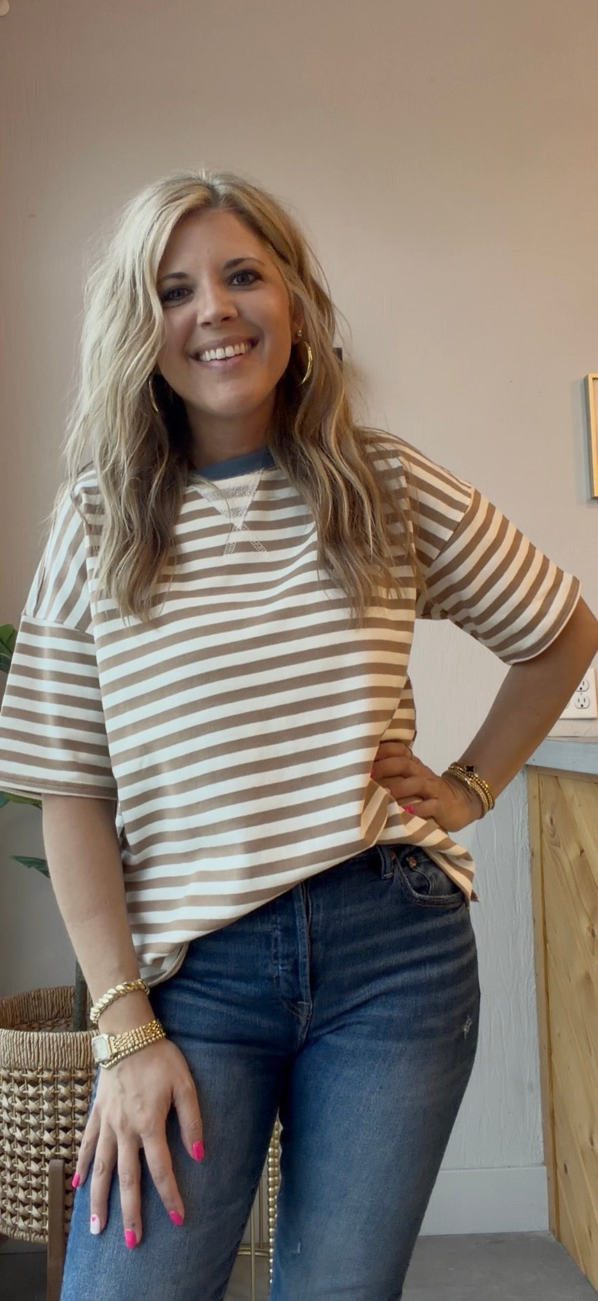 Current Stripe Tee