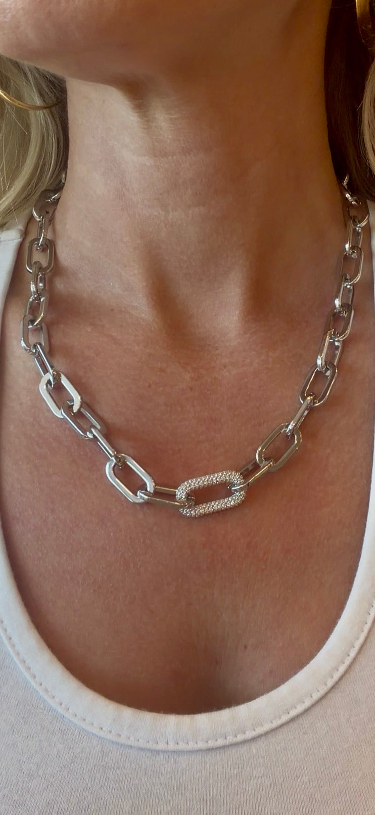 Ava Necklace - Silver