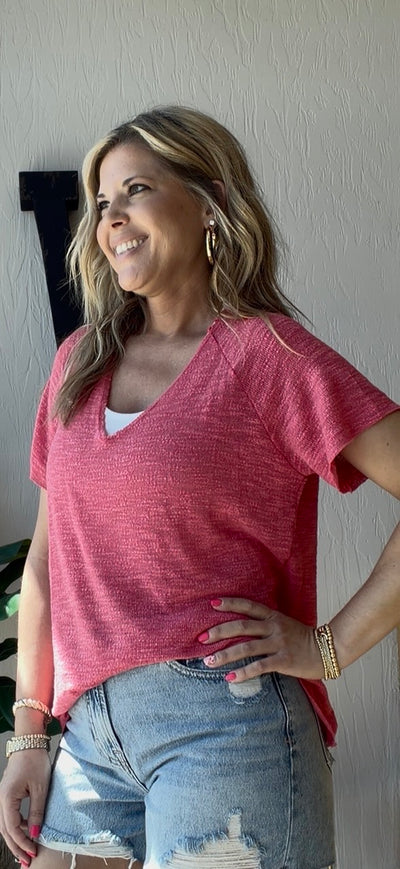 Sunkissed Slub Raglan Top
