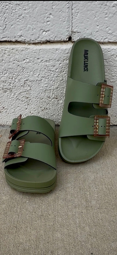 Sutton Sandal - Light Olive