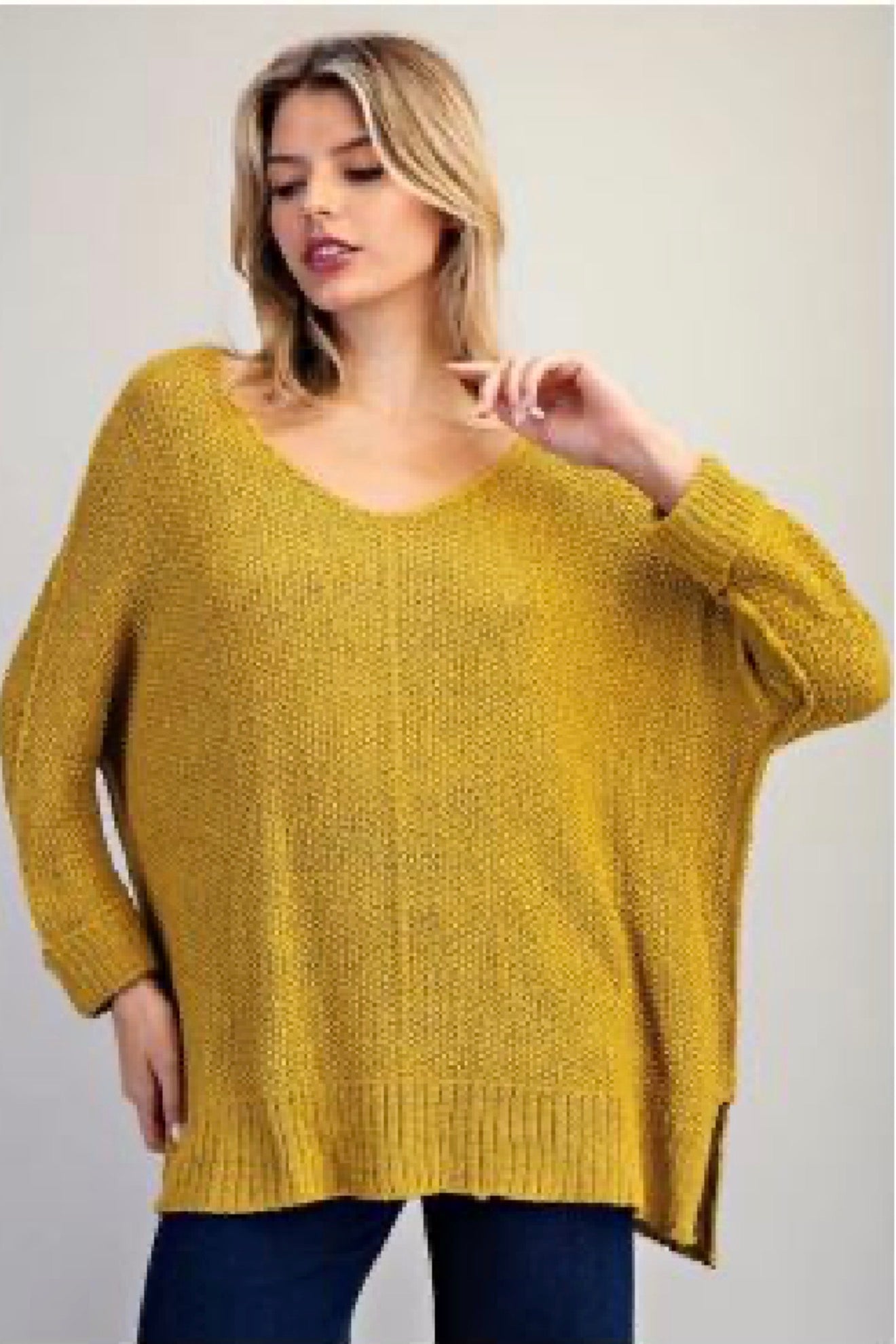 Knit Crew Neck Sweater