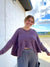 Purple Waffle Knit Top