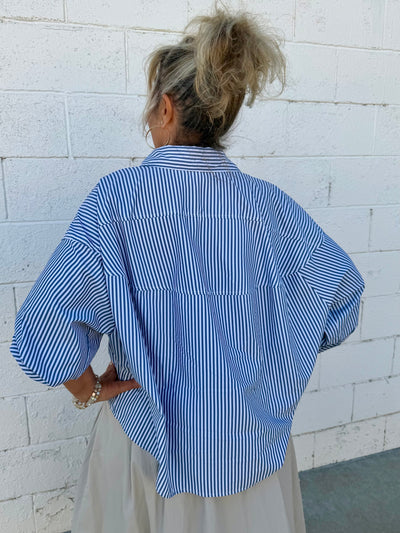Classic Striped Button-Up