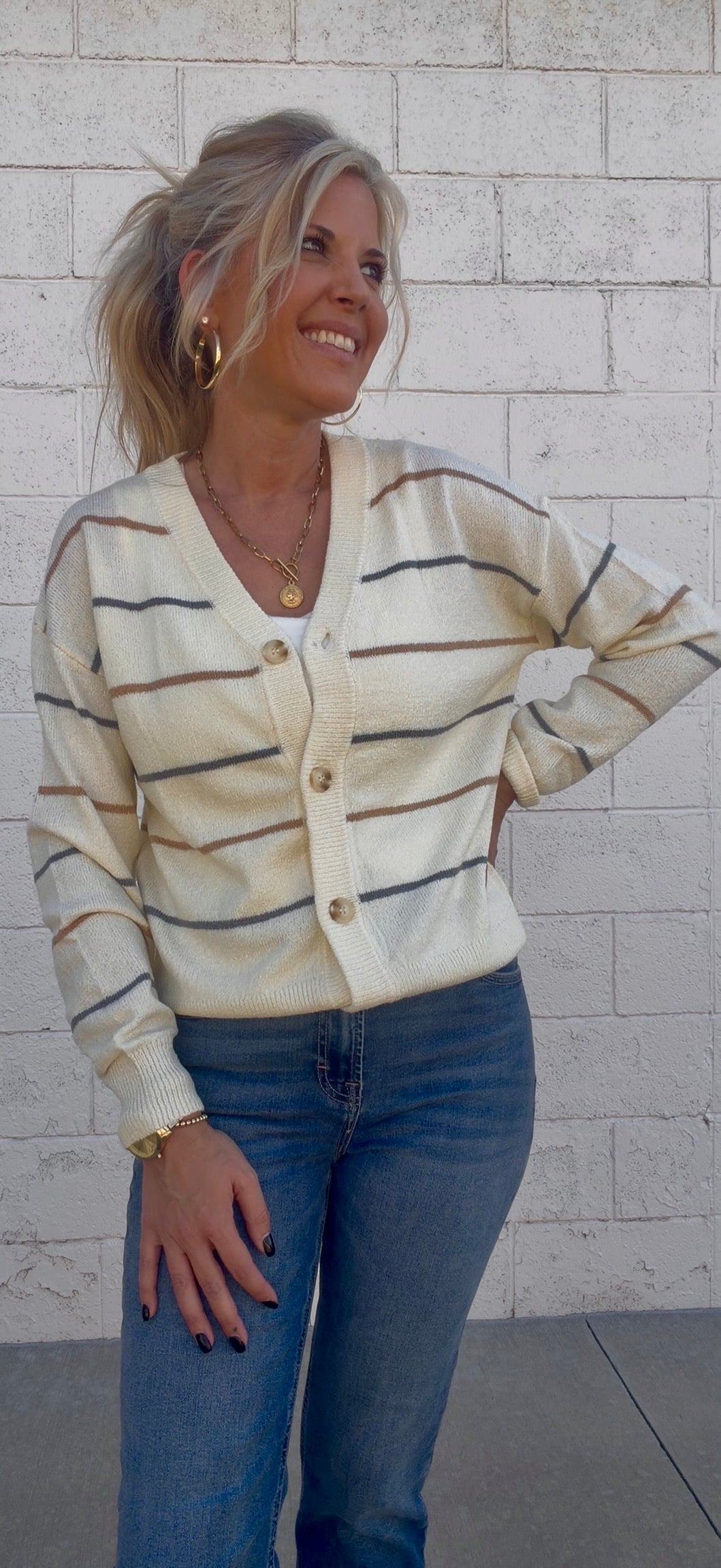 Ellison Stripe Cardigan