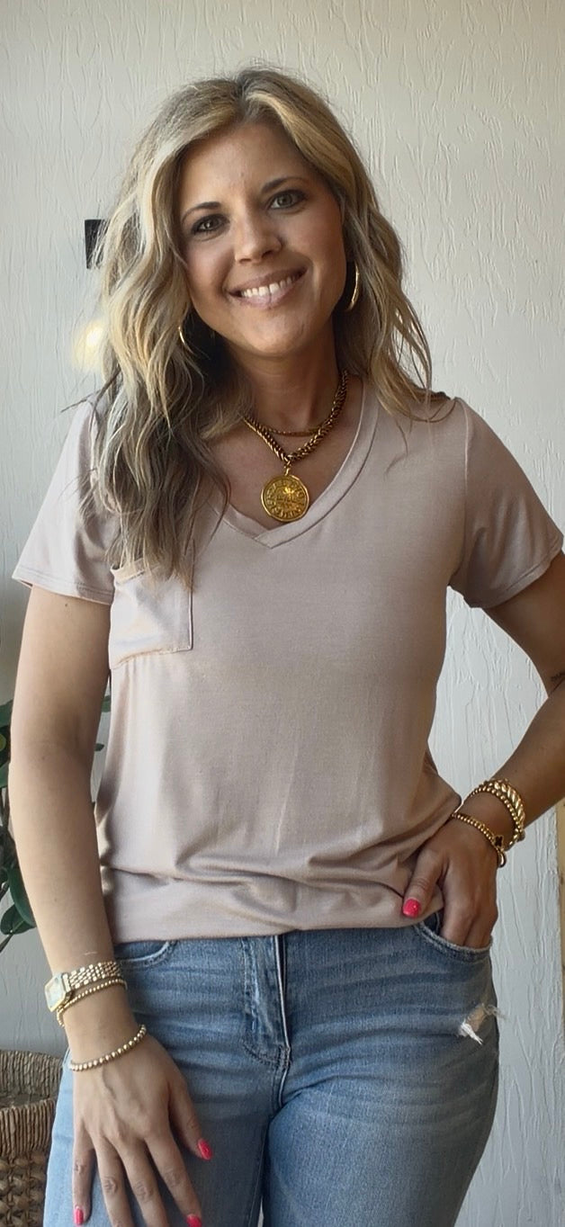 Soft V Pocket Tee