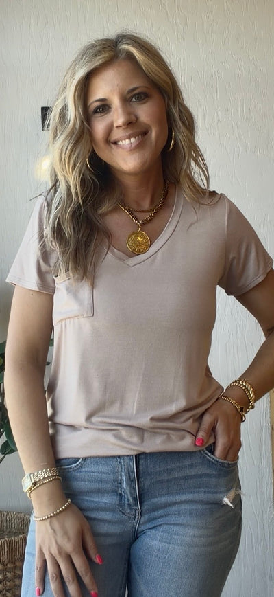 Soft V Pocket Tee