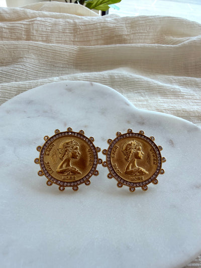 Everly Coin Studs