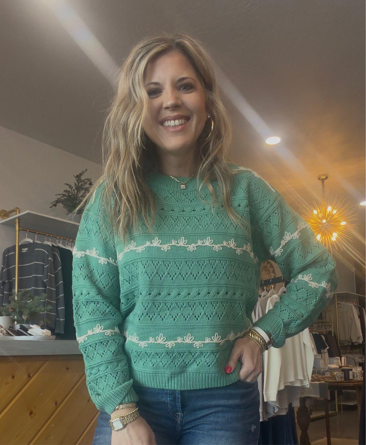 Spearmint Lane Sweater