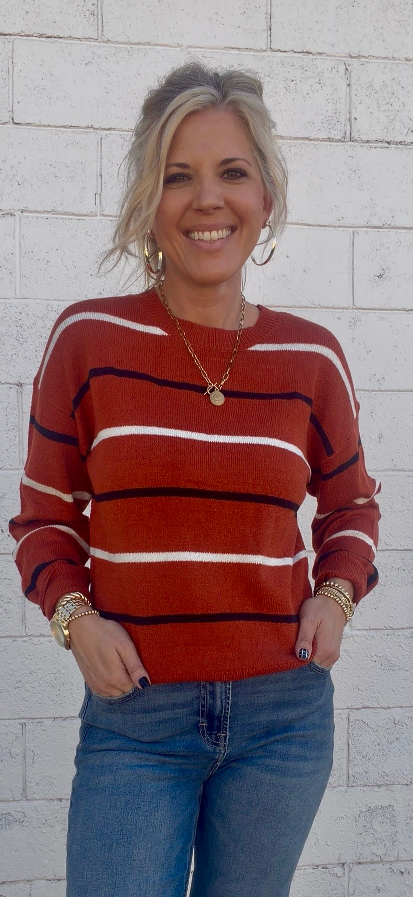 Ember Stripe Sweater