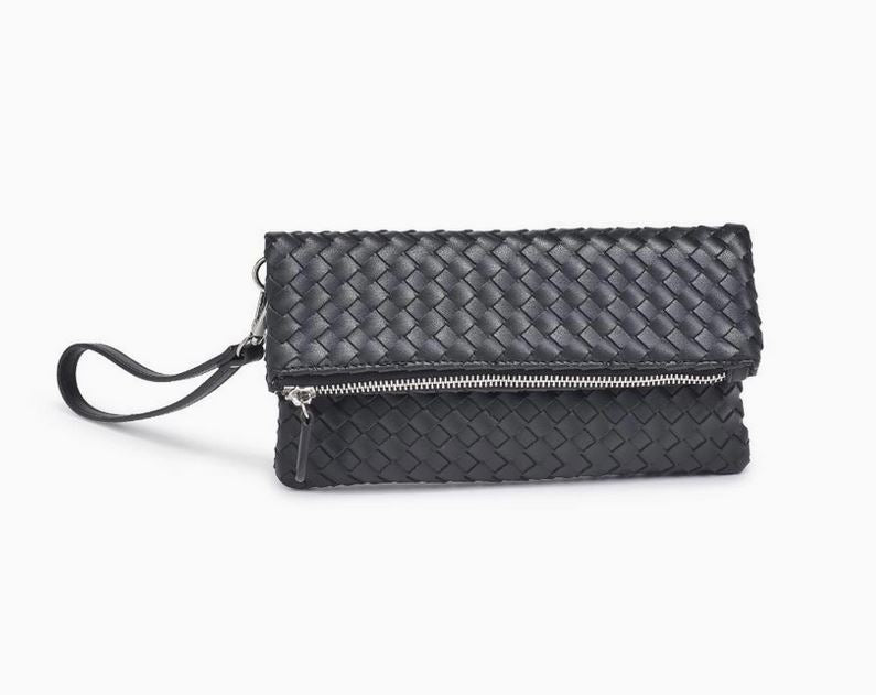 Aria Woven Wristlet Clutch