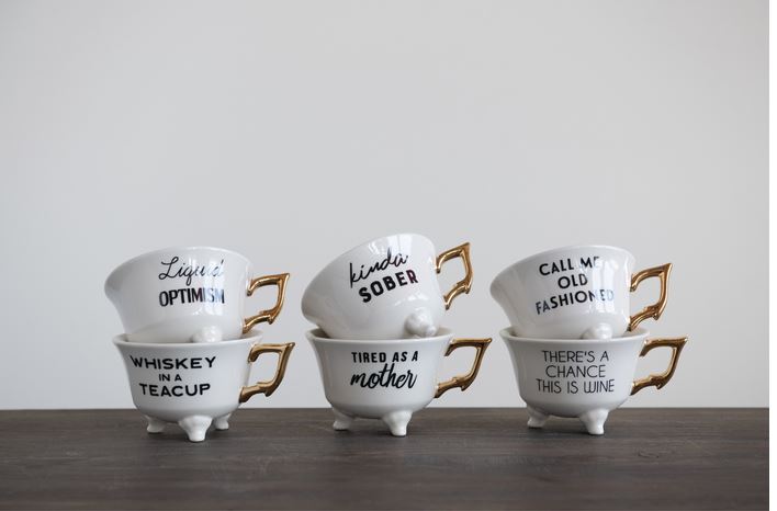 Quirky Footed Teacups