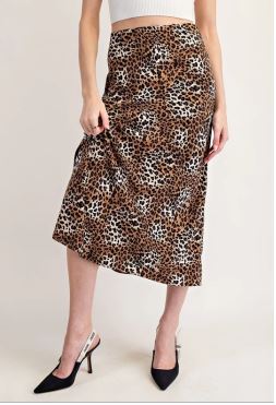 Cheetah Kiss Midi Skirt