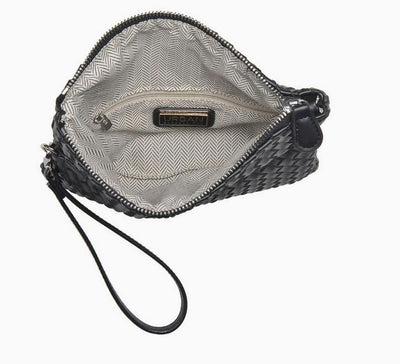 Aria Woven Wristlet Clutch