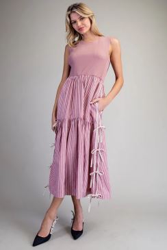 Dusty Rose Day Dress