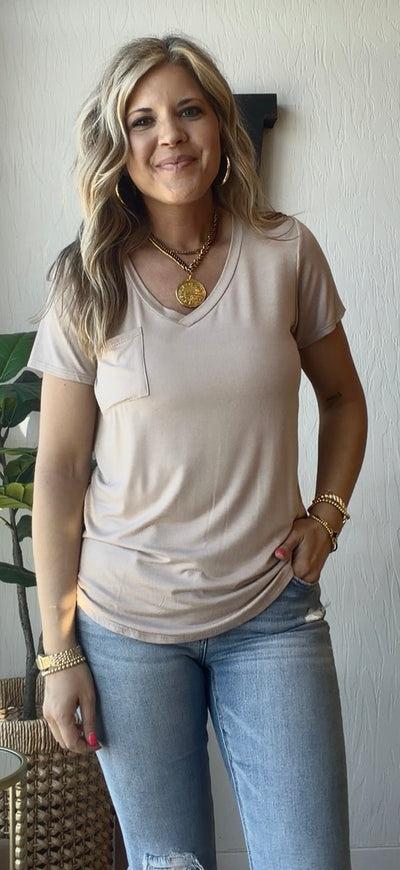 Soft V Pocket Tee