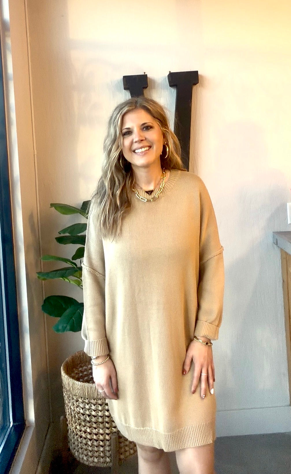 lightweight sweater dress Kate Nursing Wrap | Black - S structured top that layers easily under jackets or stands alone for cooler days Honey Knit Sweater Dress -