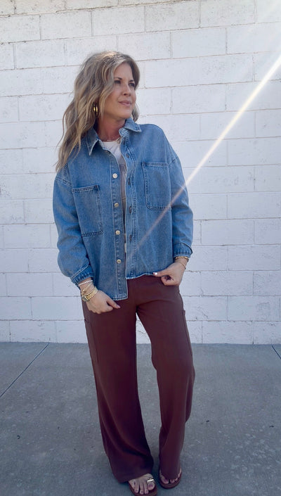Denim and Done Shacket