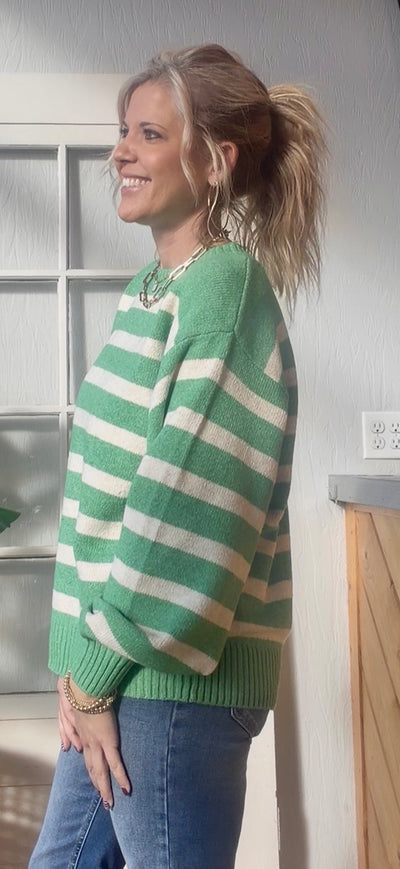 Clover Stripe Sweater