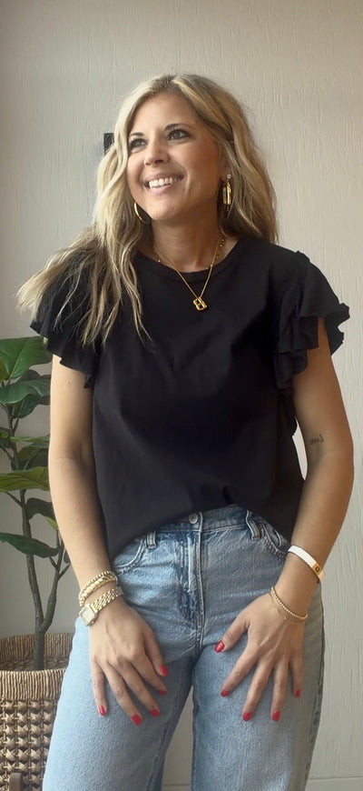 Carly Ruffle Tee