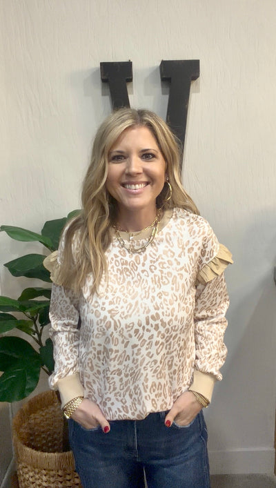 Safari Ruffle Pullover