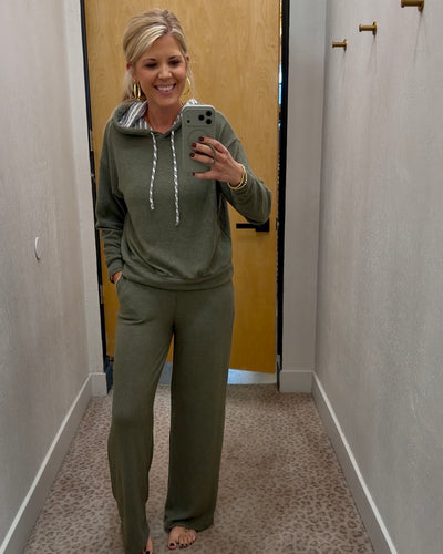 Andie Brushed Set - Olive