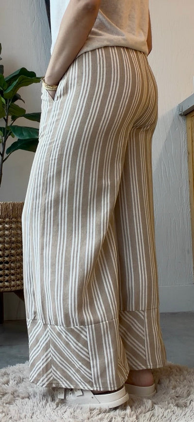 Soft Line Stripe Pants
