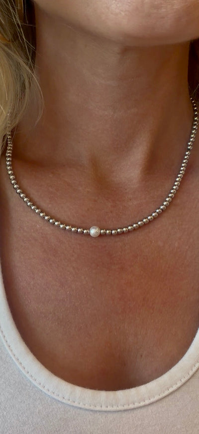 Lizzie Necklace - Silver