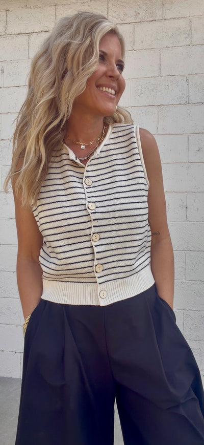 Blair Stripe Sweater Vest