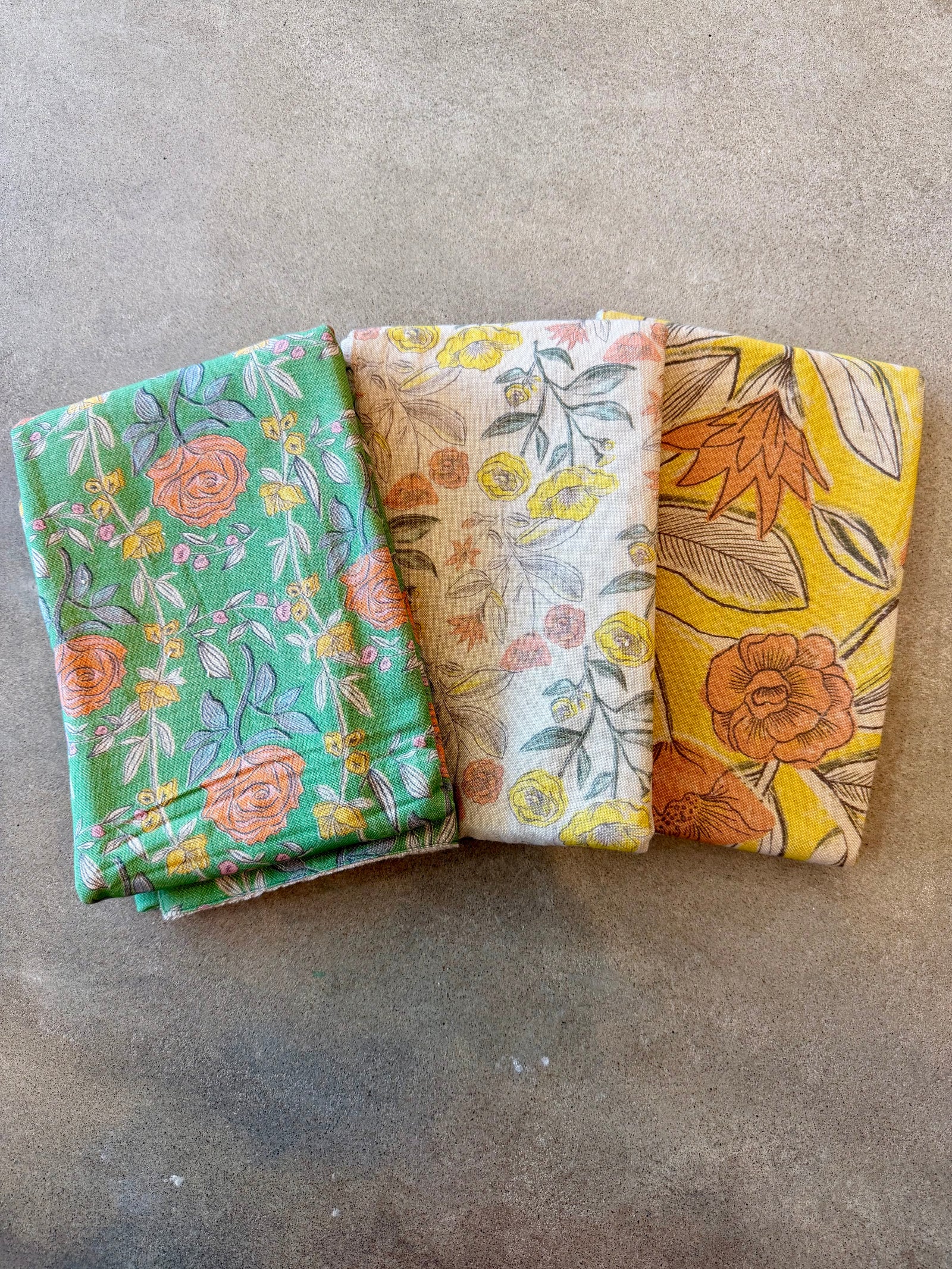 Vintage Floral Tea Towel