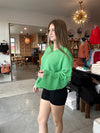 Apple Green Long-Sleeve Sweater