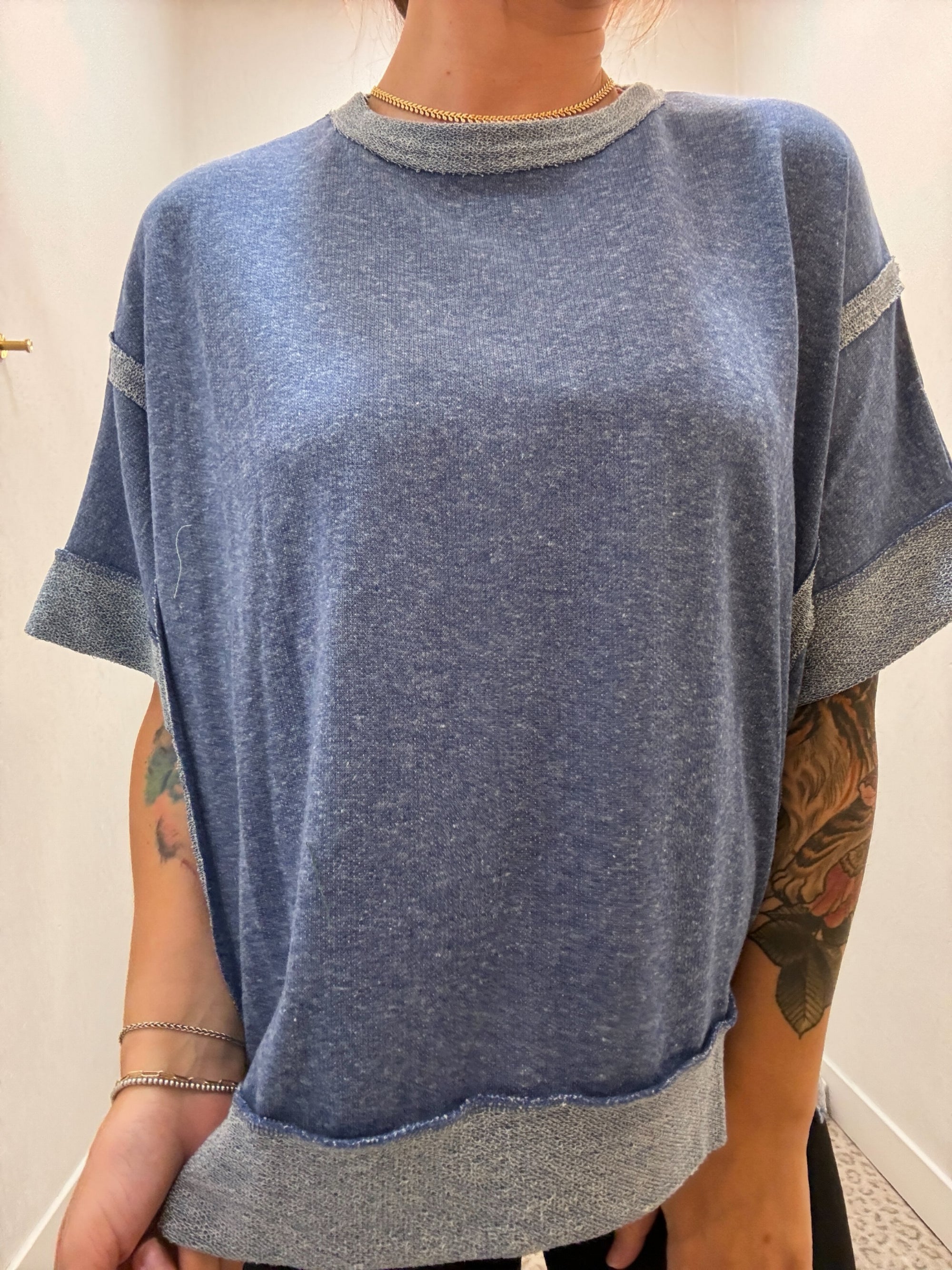 Navy Two Toned T-Shirt