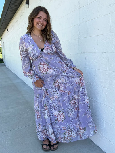 Lilac floral dress