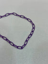 Purple Small Paperclip Bracelet